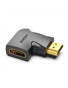 Vention Adaptateur HDMI Mâle à HDMI Femelle 4K 90º - Couleur Noir