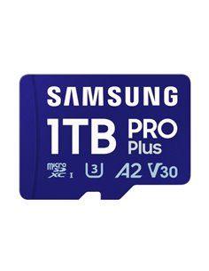 Samsung PRO Plus Carte Micro SDXC 1TB UHS-I U3 A2 V30 Clase 10 Avec Adaptateur SD