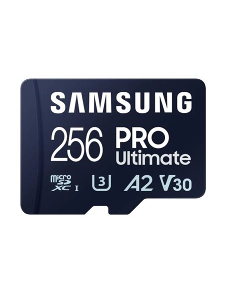 Samsung PRO Ultimate Carte Micro SDXC 256GB UHS-I U3 A2 V30 Avec Adaptateur SD
