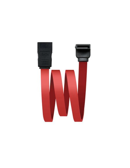 Nanocable Câble Datos SATA Coudé OEM 0.50m - Couleur Rouge