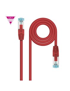 Nanocable Câble Réseau Cat.7 LSZH SFTP PIMF AWG26 1m - Couleur Rouge