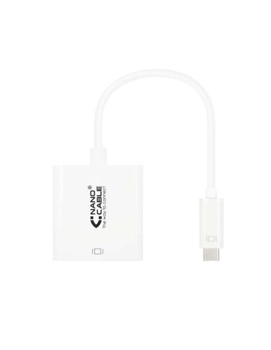 Nanocable Conversor USB-C À HDMI 4K - 15 CM - Couleur Blanc