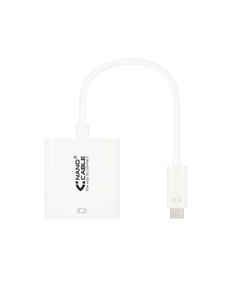Nanocable Conversor USB-C À HDMI 4K - 15 CM - Couleur Blanc