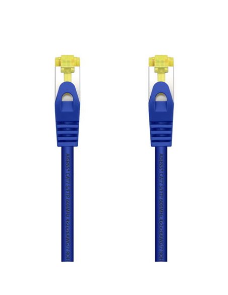 Aisens Câble de Réseau Latiguillo RJ45 LSZH Cat.7 600 MHz S/FTP PIMF AWG26 - 0.5M - Couleur Bleu