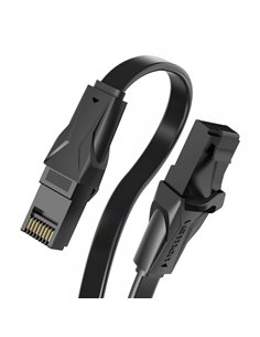 Vention Câble de Réseau UTP RJ45 Cat6 Plano - 0.75m - Couleur Noir