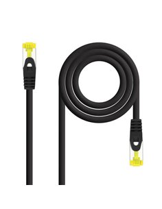 Nanocable Câble de Réseau Latiguillo RJ45 LSZH Cat.6a SFTP AWG26 0.50m - Couleur Noir