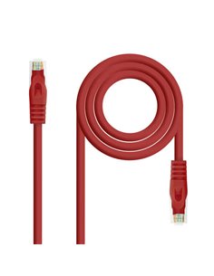 Nanocable Câble de Réseau Latiguillo RJ45 LSZH Cat.6a UTP AWG24 0.50m - Couleur Rouge
