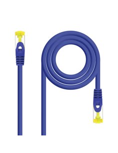 Nanocable Câble Réseau Latiguillo LSZH Cat.6A SFTP AWG26 25cm - Couleur Bleu