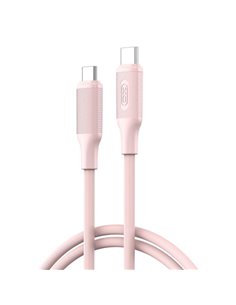 XO NBQ265B Câble USB-C Mâle à USB-C Mâle - 1m - 60W - Couleur Rose