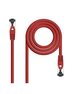 Nanocable Câble Réseau Latiguillo Cat.8.1 2Ghz LSZH SSTP AWG26 - Longueur 0.5m - Couleur Rouge