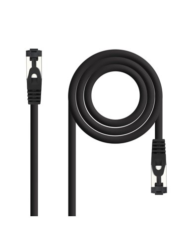 Nanocable Câble Réseau Latiguillo Cat.8.1 2Ghz LSZH SSTP AWG26 - Longueur 0.5m - Couleur Noir