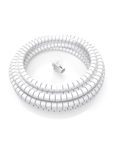Aisens Organizador de Câble en Spirale 25mm - 2.0m - Couleur Blanc