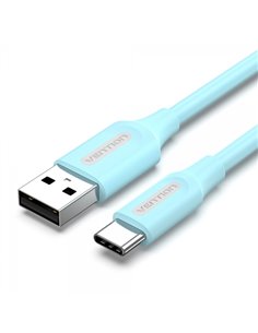 Vention Câble USB-À Mâle à USB-C Mâle - 1m - 3A 60W 480Mbps - Couleur Bleu
