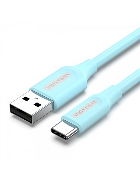 Vention Câble USB-À Mâle à USB-C Mâle - 1m - 3A 60W 480Mbps - Couleur Bleu