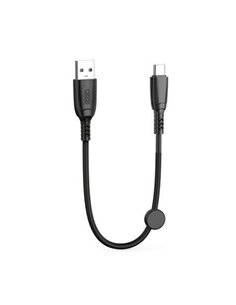 XO Câble NB247 Charge rapide USB - Tipo C - 6A - 25cm Avec Clip - Couleur Noir