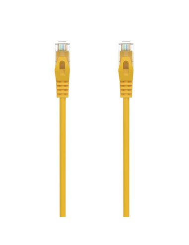 Aisens Câble de Réseau Latiguillo RJ45 LSZH Cat.6A 500 MHZ UTP AWG24 - 1m - Sans de Halogenos - 10 Gigabit/s - Couleur Jaune