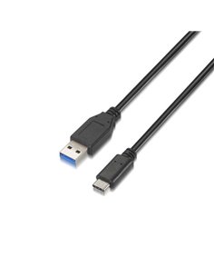 Aisens Câble USB 3.1 Gen2 10Gbps 3A - Tipo USB-C/M-À Mâle - 1.0m - Couleur Noir