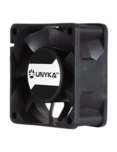 Unykach Server Ventilateur 60mm de Double Bola - Vitesse Max. 3000rpm - Conector de 4 Pines Avec Control de Temperatura - Couleu
