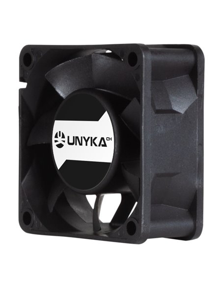 Unykach Server Ventilateur 60mm de Double Bola - Vitesse Max. 3000rpm - Conector de 4 Pines Avec Control de Temperatura - Couleu