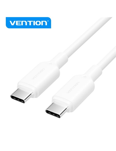 Vention Câble USB - Niquelado - 60W - 3A - 1m - Couleur Blanc