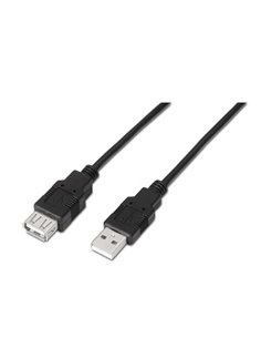 Aisens Câble Extension USB 2.0 - Tipo À Mâle à Tipo À Femelle - 1.8m - Couleur Noir