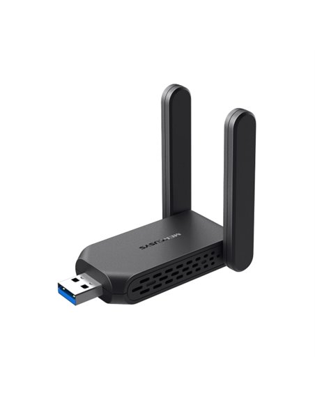 Mercusys MA32H Adaptateur USB WiFi Double Banda AC1300 - USB 3.0 - Jusqu'à 867Mbps 5GHZ, Jusqu'à 400Mbps 2.4GHz - Couleur Noir