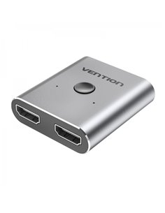Vention Switch/Splitter HDMI Femelle à 2xHDMI Femelle 4K Bidireccional - Aluminium Gris