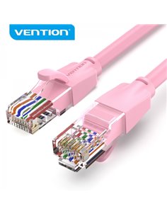 Vention Câble de Réseau RJ45 UTP Cat.6 - 2m - Couleur Rose