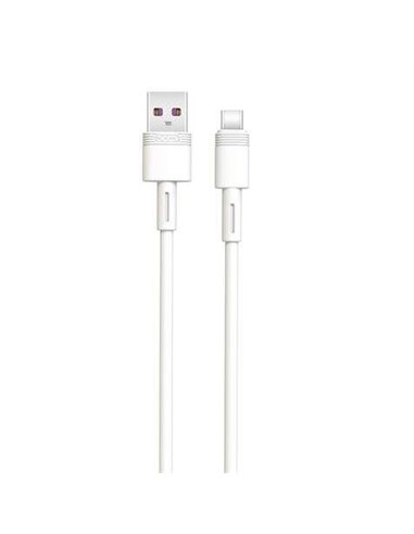 XO Câble NBQ166 Charge rapide USB - Tipo C - 5A - 1m - Couleur Blanc