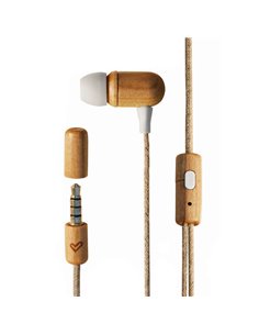 Energy Sistem Écouteurs Eco CherryWood - Mini Jack - Bois Sostenible - Câble de Cañamo - Microfono - Control de Conversacion - C