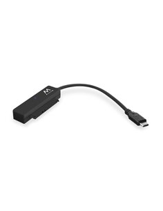 Ewent Câble Adaptateur SATA à USB-C - USB-C 3.2 Gen1 - SSD/HDD de 2.5" - ABS de Haute résistance - Indicateur LED - Couleur Noir