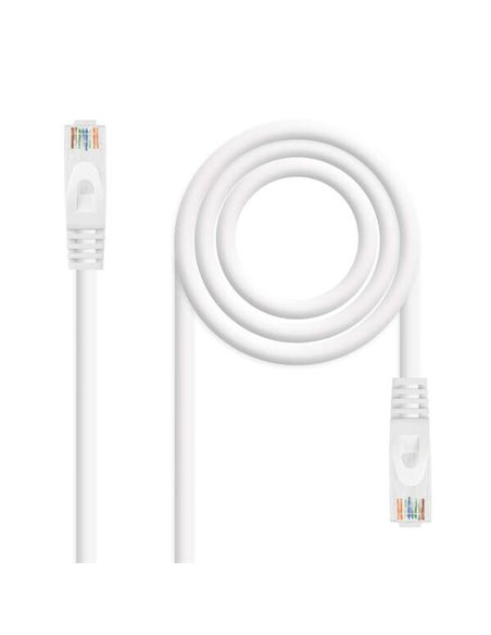 Nanocable Câble de Réseau Latiguillo RJ45 LSZH Cat.6a UTP AWG24 2m - Couleur Blanc