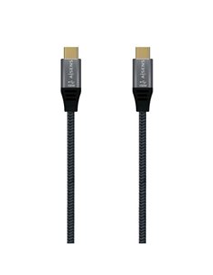 Aisens Câble USB 3.2 GEN2x2 Aluminium 20GBPS 5A 100W E-MARK - TIPOUSB-C/M-USB-C/M - 2.0M - Couleur Gris