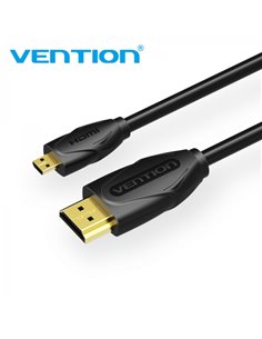 Vention Câble HDMI 1.4 Mâle à Micro HDMI Mâle - 3m - Couleur Noir