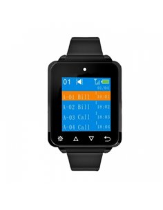 AVPos AVP-AC-W01 Reloj Avisador Camareros - 4 Mensajes Simultaneos - Vibracion - Pitido - Couleur Noir