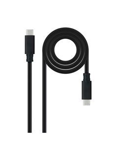 Nanocable Câble USB 3.2 Gen2x2 - 20Gbps - 5A/100W - 4K/60Hz - USB-C/M-USB-C/M - 3m - Couleur Noir