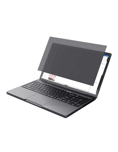 Trust Filtro de Privacidad Pour Portatiles de 15.6" - Protection de Écran en Espacios Publicos - Angulo de Vision de 60 Grados -