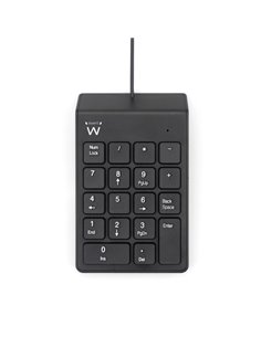 Ewent Clavier Numerico - Câble USB-À de 1.35m - Couleur Noir