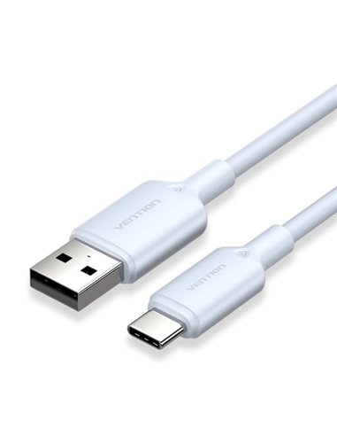Vention Câble USB-C à USB-À 3A 60W - 2m - Tressé - Couleur Bleu