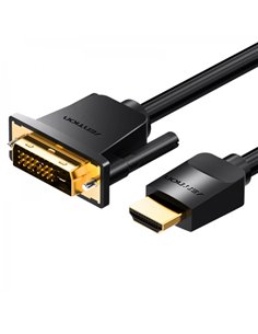 Vention Conversor DVI-D Mâle à HDMI Mâle - 1.5m - Couleur Noir