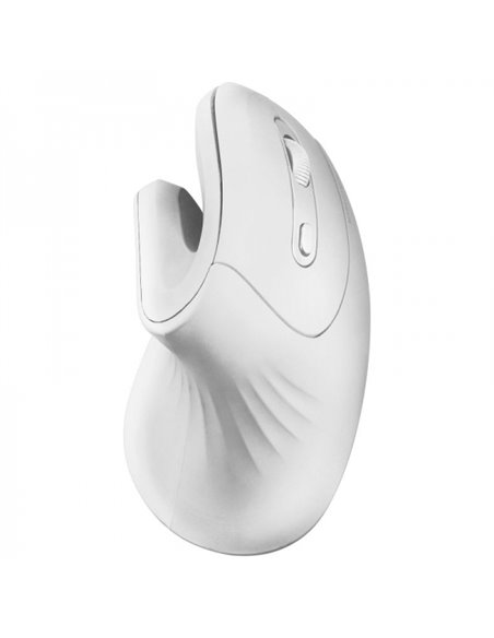 Mars Gaming MMW-ERGOPRO Souris Inalambrico Vertical - Sensor Optico 3200 DPI - Switches HUANO - Conectividad 2.4GHz - Couleur Bl