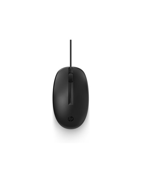 HP 125 Souris USB - Sensor Optico 1200 DPI - Design Ambidiestro Ergonomique - 3 Botones Avec Rueda de Desplazamiento - Couleur N
