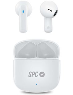 SPC Écouteurs True Wireless Zion 2 Play - Autonomie 28 Horas - Base de Charge USB-C - Control Par Toques - Compatible Avec Asist