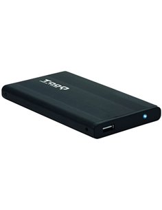 Tooq Carcasa Externa HDD/SDD 2.5" Jusqu'à 9,5mm SATA USB 2.0 - Couleur Noir
