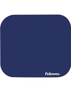 Fellowes Tapis de souris Premium - Base de Goma Antidérapant - Superficie de Polyester - 23.2x19.9cm - Couleur Bleu