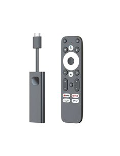 Leotec Android TV Dongle GC216 4K - Certificado Google & Netflix - WiFi Dual, Bluetooth, 2GB RAM, Mando incluido