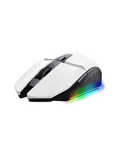 Trust Souris Gaming Inalambrico Rechargeable - Vitesse Réglable de 800-4800 PPP - Jusqu'à 80 Horas de Reproduccion - 4 Opciones 