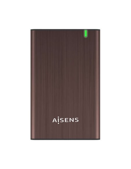 Aisens Boîte Externa 2.5″ Pour Discos Duros 9.5mm SATA I, II et III à USB 3.0/USB 3.1 GEN1 - Couleur Marron