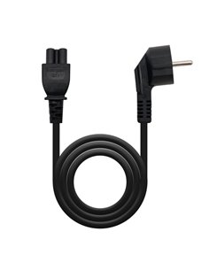 Nanocable Câble de Alimentation CEE7 Coudé Mâle à M-C5 Femelle Trebol 3m - Couleur Noir