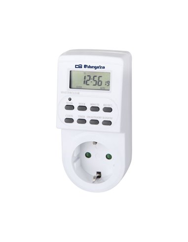 Orbegozo PG 20 Programador Digital Semanal - Potencia Jusqu'à 3600W - Funcion Aleatoria - Usage Facile e Intuitivo - Intervalo M